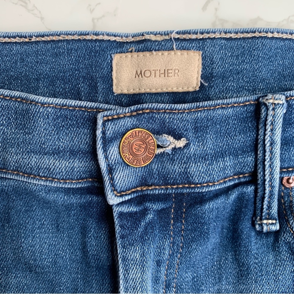 Mother The Weekender Fray Cutoff Jean Shorts | Size 10 | Size 30